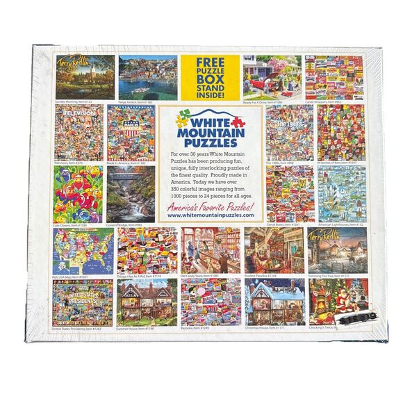 White Mountain 1000 Piece Puzzle The 1980's #868 Games Pop Culture Music Shows - Picture 2 of 2
